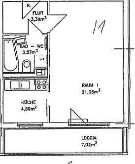 Foto - 1 Zimmer Etagenwohnung zur Miete in Eisenhüttenstadt