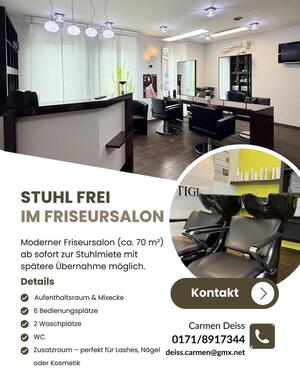 Foto - Stuhl frei im Friseursalon in Oberkleen