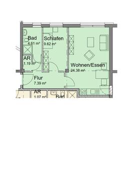 Foto - Erdgeschoßwohnung in Duisburg zur Miete