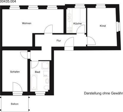Foto - 3 Zimmer Etagenwohnung in Köthen (Anhalt)