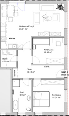 Foto - 3 Zimmer Etagenwohnung zur Miete in Bielefeld