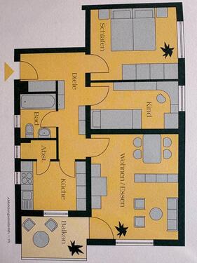 Foto - Mietwohnung - 1.200,00&nbsp;EUR Kaltmiete, ca.&nbsp; 71,00&nbsp;m&sup2;