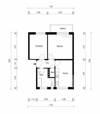 Foto - 2 Zimmer Etagenwohnung zur Miete in Magdeburg