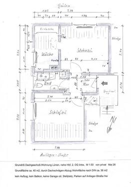 Foto - 3 Zimmer Dachgeschoßwohnung zur Miete in Lünen