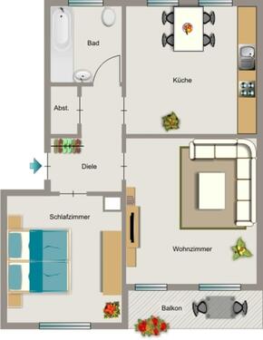Foto - 2.5 Zimmer Etagenwohnung zur Miete in Essen