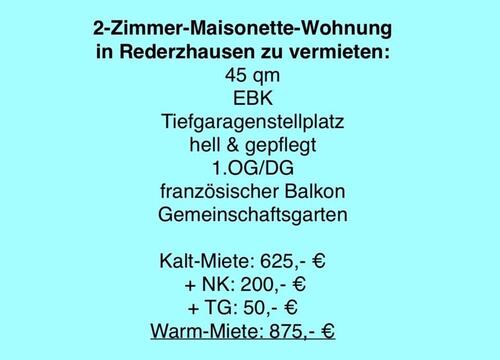 Foto - 2-Zimmer-Maisonette-Wohnung zu vermieten 86316 Friedberg