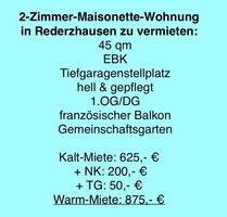 2-Zimmer-Maisonette-Wohnung zu vermieten 86316 Friedberg