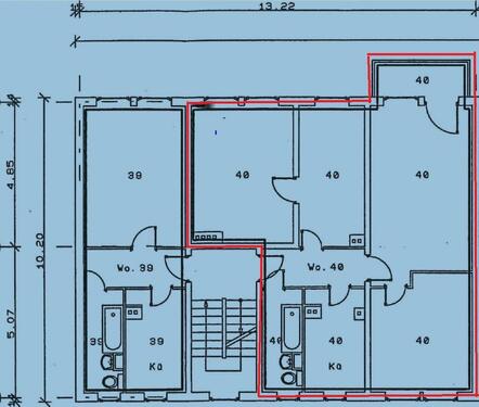 Foto - 4 Raumwohnung mit Durchgangszimmer