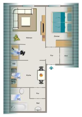 Foto - 2.5 Zimmer Dachgeschoßwohnung in Witten