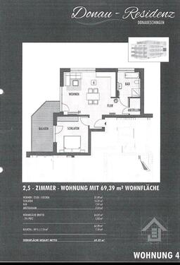 Foto - Vermietung 2,5 Zimmer Wohnung mit Balkon in Donaueschingen