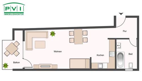 Foto - 1 Zimmer Etagenwohnung zur Miete in Aue-Bad Schlema