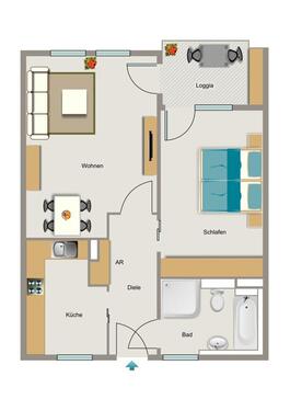 Foto - 2.5 Zimmer Etagenwohnung zur Miete in Essen