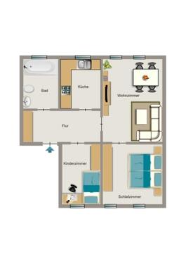 Foto - 3.5 Zimmer Etagenwohnung zur Miete in Bergkamen