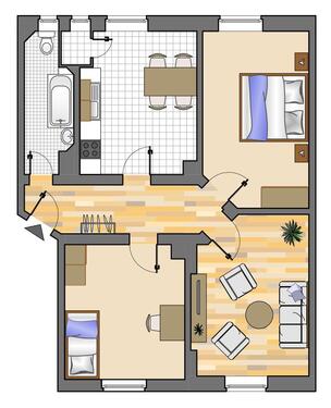 Foto - Charmante 3-Zimmer-Etagenwohnung in Recklinghausen – 74,83 m² auf der 1. Etage rechts