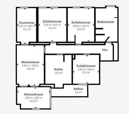 Foto - 5.5 Zimmer Etagenwohnung zur Miete in Wuppertal