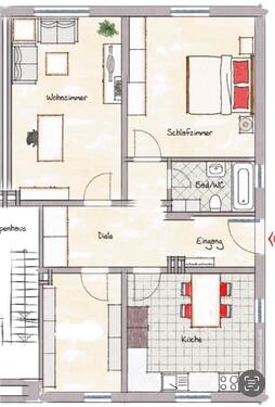 Foto - Moderne 3Z, 69qm Wohnung mit eigenem Eingang im Bungalow Flair