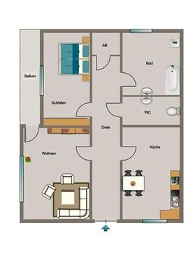Foto - 2.5 Zimmer Etagenwohnung zur Miete in Gelsenkirchen