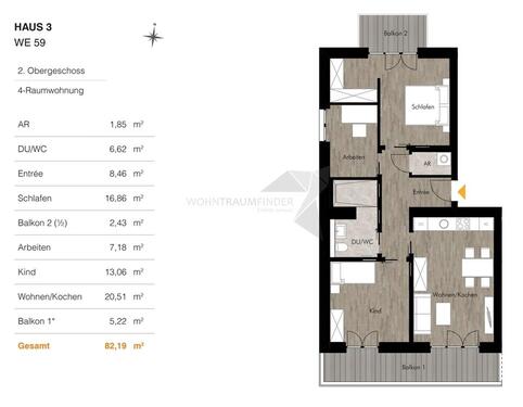 Foto - Etagenwohnung zur Miete in Chemnitz