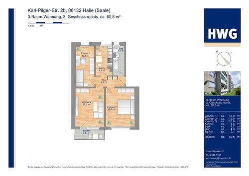 Foto - 3 Zimmer Etagenwohnung in Halle (Saale)