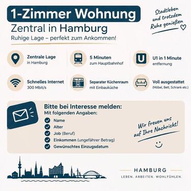 Foto - 1 Zimmer Etagenwohnung zur Miete in Hamburg