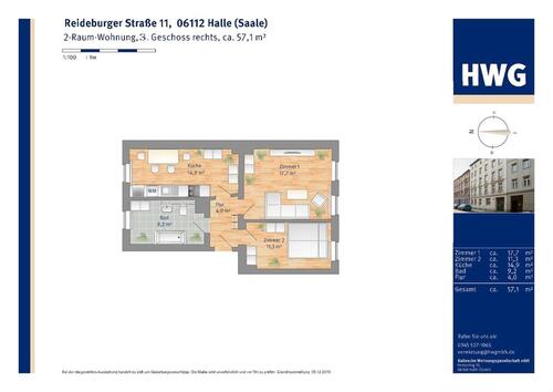 Foto - 2 Zimmer Etagenwohnung in Halle (Saale)