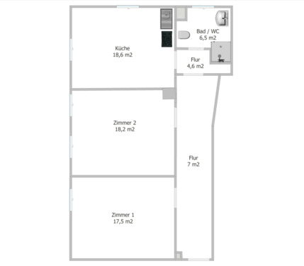 Foto - 2,5-Zimmer 73 m2 Top-Altbauwohnung mit Klimaanlage zu vermieten