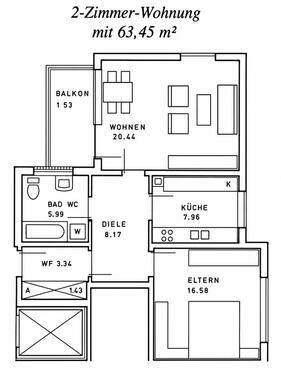 Foto - 2-Zimmer-Wohnung in guter Lage zum Selbstbezug