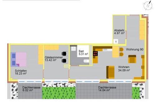 Foto - Dachgeschoßwohnung in Magdeburg zur Miete