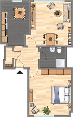 Foto - 2 Zimmer Etagenwohnung zur Miete in Dortmund