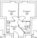 Foto - 2 Zimmer Wohnung, möbliert, WG geeignet, Fleischervorstadt