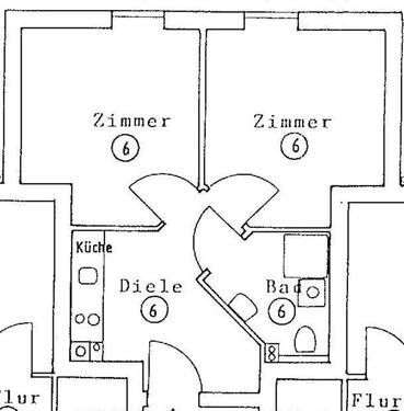 Foto - 2 Zimmer Wohnung, möbliert, WG geeignet, Fleischervorstadt