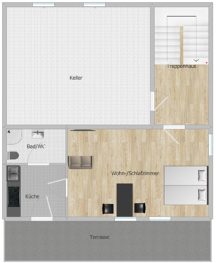 Foto - 1 Zimmer Wohnung Wombach - 550,00&nbsp;EUR Kaltmiete, ca.&nbsp; 40,00&nbsp;m&sup2;