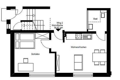 Foto - 2 Zimmer Erdgeschoßwohnung zur Miete in Bielefeld