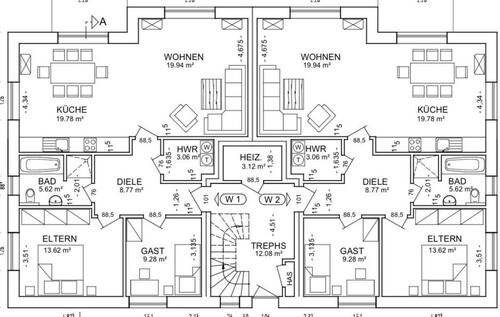 Foto - 3 Zimmer Erdgeschoßwohnung zur Miete in Ostrhauderfehn