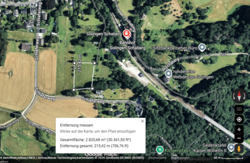 Foto - Pferdekoppel, Weide, Wiese 2878qm Solingen Schaberg