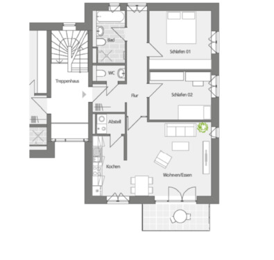 Foto - helle 3-Zimmer Neubauwohnung - 1.050,00&nbsp;EUR Kaltmiete, ca.&nbsp; 82,50&nbsp;m&sup2;