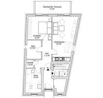 3-Raum-Wohnung EG mit Terrasse, Erdgeschoss Wohnung, Erstbezug - Bützow