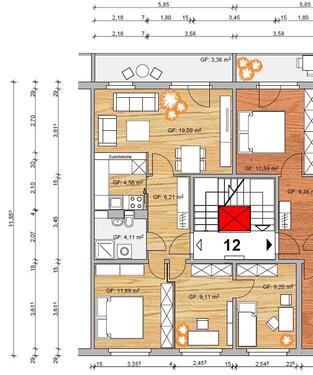 Foto - 4 Zimmer Etagenwohnung zur Miete in Guben