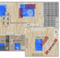 2-Zi LOFT in bester Lage am Südhang von Vaihingen-Stadt - Vaihingen an der Enz