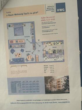 Foto - Nachmieter - 420,00&nbsp;EUR Kaltmiete, ca.&nbsp; 46,00&nbsp;m&sup2;