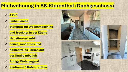 Foto - Etagenwohnung zur Miete in Saarbrücken