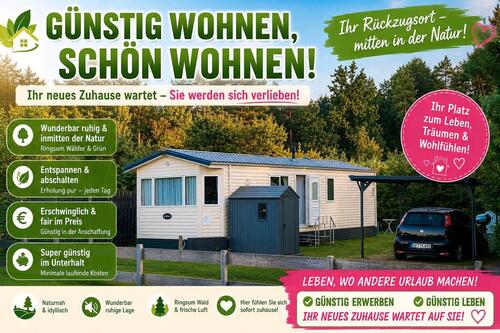 Foto - Mobilheim, Wochenendhaus, Chalet - günstiger wohnen geht kaum