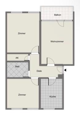 Foto - 3-Zimmer-Wohnung mit Balkon & Stellplatz – Köln-Flittard