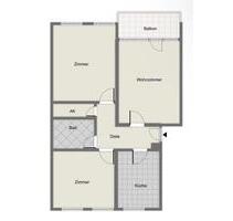 3-Zimmer-Wohnung mit Balkon & Stellplatz – Köln-Flittard - Leverkusen Opladen