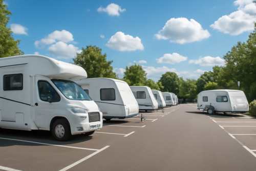Foto - Parkplatz für Wohnmobile, Anhänger etc.