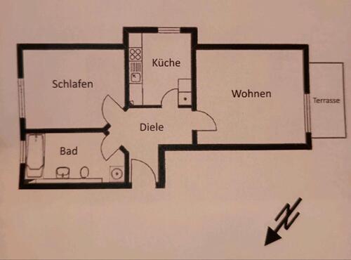 Foto - 2 Zimmer Etagenwohnung in Klipphausen