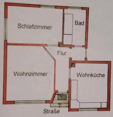 Foto - geräumige 2Zi.-Wohnung im Hochparterre, Bad mit Dusche+Badewanne