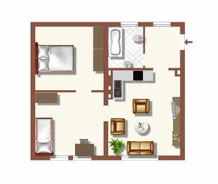 Foto - 2 Zimmer Erdgeschoßwohnung in Duisburg