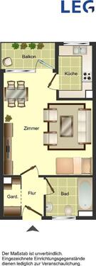 Foto - Demnächst frei! 1-Zimmer-Wohnung in Düsseldorf Garath