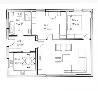 Foto - 3 Zimmer Wohnung Gießen-Allendorf